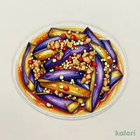 魚香茄子 茄子豚肉ピリ辛炒め