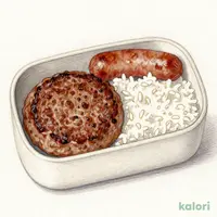 TO 手ごねハンバーグ(150g)＆ソーセージ弁当
