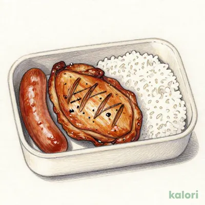TOグリルチキン(200g)＆ソーセージ弁当