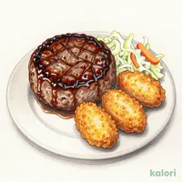 ランチ 牡蠣フライ&大俵ハンバーグ200g