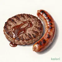 手ごねハンバーグ&ソーセージ