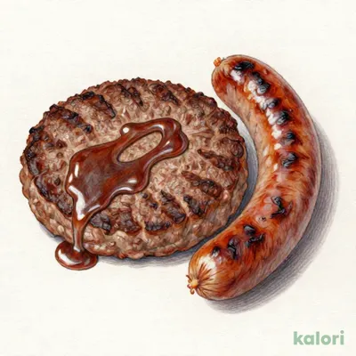 手ごねハンバーグ＆ソーセージ