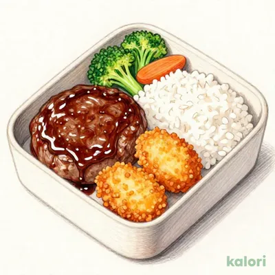 TO【牡蠣フェア】手ごねハンバーグ&牡蠣フライ弁当