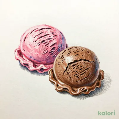2種のアイス(カシス&ベルギーチョコ)