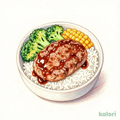 Hand-Kneaded Hamburg Steak (150g) Rice Bowl (Takeout)