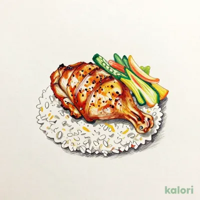 Flame-Grilled Chicken Bento (400g) (Takeout)
