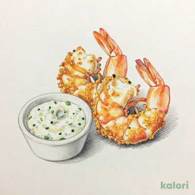 Fried Shrimp (2 pcs) with Tartar Sauce