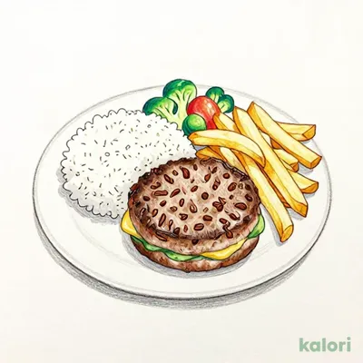 キッズ手ごねハンバーグ(ドリンクバー除く)
