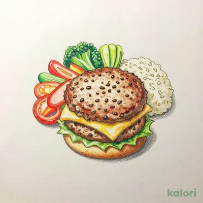 ジュニアチーズ手ごねハンバーグ(ドリンクバー除く)