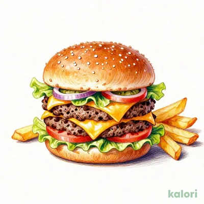 ビッグボーイのダブルチーズバーガー(フライドポテト付)(店舗限定)