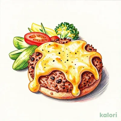 ランチ 4種チーズソースの手ごねハンバーグ150g