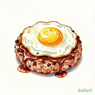Lunch Hand-Kneaded Hamburger Steak with Fried Egg 150g