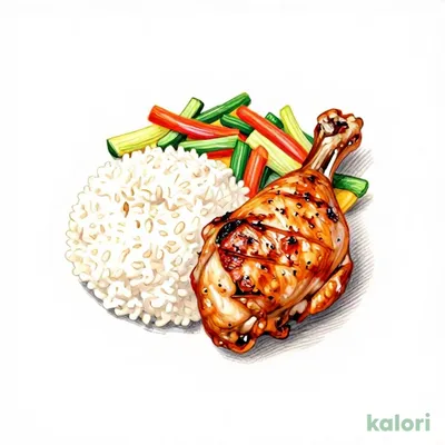 ランチ 直火焼きグリルチキンプレート200g