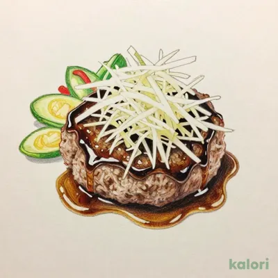 ランチ 鬼おろし手ごねハンバーグ150g