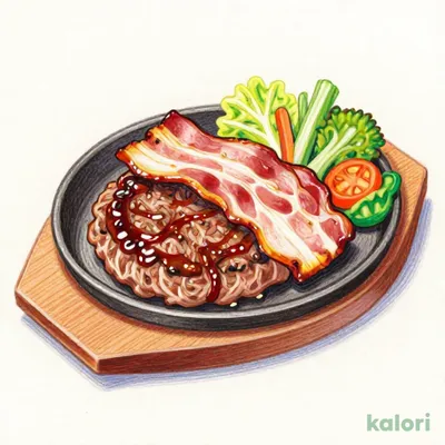 燻製ベーコン大俵ハンバーグ150g