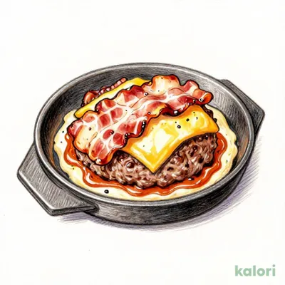 Smoked Bacon & Seared Cheese Daitawara Hamburg Steak 200g