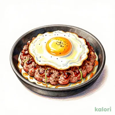 目玉焼き大俵ハンバーグ150g