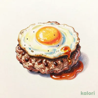 目玉焼き大俵ハンバーグ200g