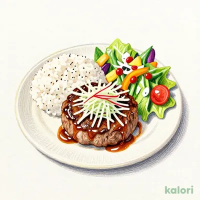 Hand-kneaded Hamburg Steak with Grated Daikon Radish Plate, 150g