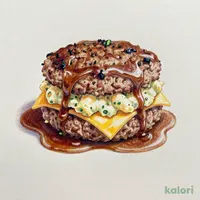ポテサラチーズinインハンバーグ