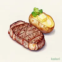 Fillet Steak (100g) with Baked Potato