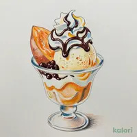 Sweet Potato Mont Blanc Fudge Sundae