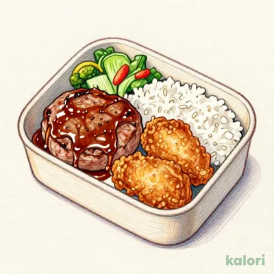 ●指定店舗限定● TO 手ごねハンバーグ(150g)&から揚げ弁当