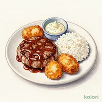 ●指定店舗限定● ランチ 牡蠣フライ＆手ごねハンバーグ
