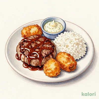 ●指定店舗限定● ランチ 牡蠣フライ＆手ごねハンバーグ