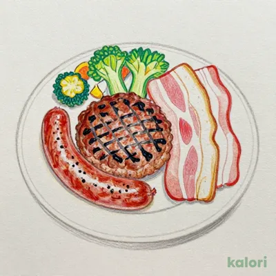 ●指定店舗限定● 大俵ハンバーグのトリプルグリル150g