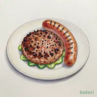 ●指定店舗限定● 手ごねハンバーグ＆ソーセージ