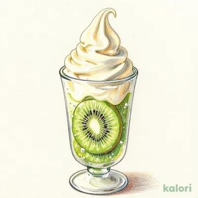 Kiwi Soft Serve Float, Small
