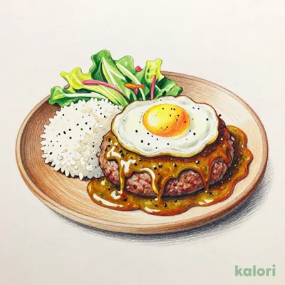 エッグカリーバーグディッシュ L