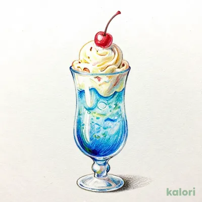 ソーダアイスフロート L