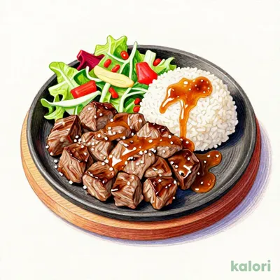 Hamburg Steak and Diced Steak, Large
