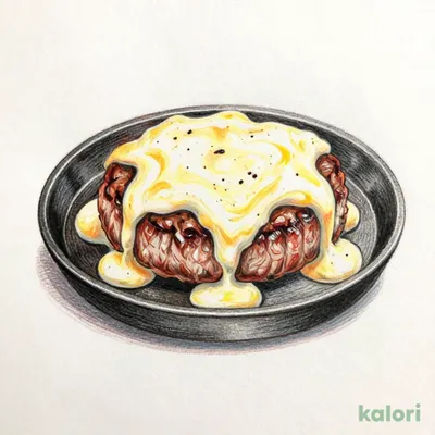 フォンデュ風チーズハンバーグ S