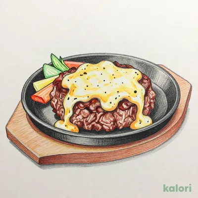 Fondue-Style Cheese Hamburg Steak (M)
