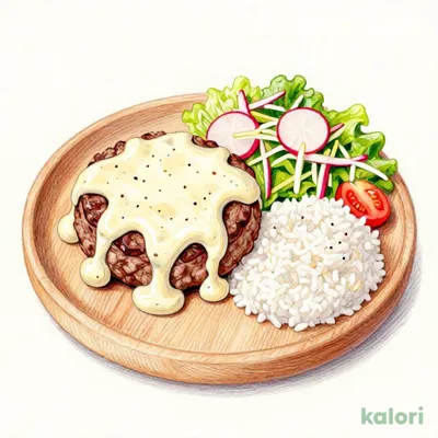 フォンデュ風チーズバーグディッシュ L