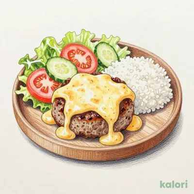 フォンデュ風チーズバーグディッシュ S