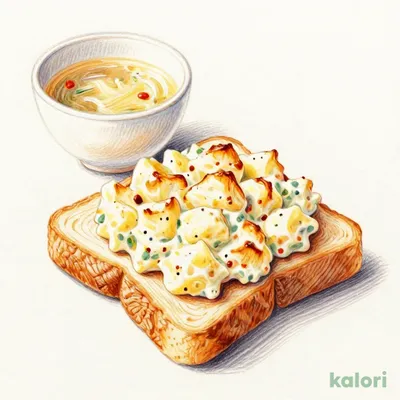 ポテサラトーストセット（みそ汁orドリンク）