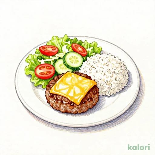 ミニマムチーズバーグディッシュ 549kcal｜カロリー・栄養成分