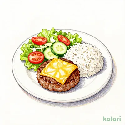 Minimum Cheese Salisbury Steak Dish