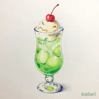 メロンソーダ びっくり