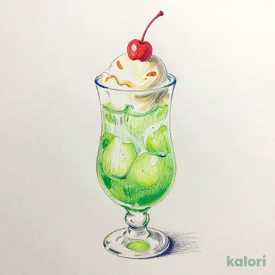 メロンソーダ びっくり