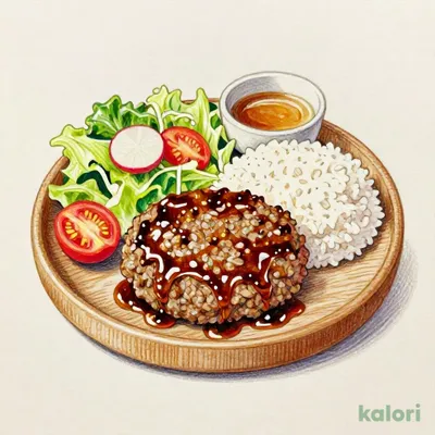レギュラーバーグディッシュランチ（みそ汁付） L