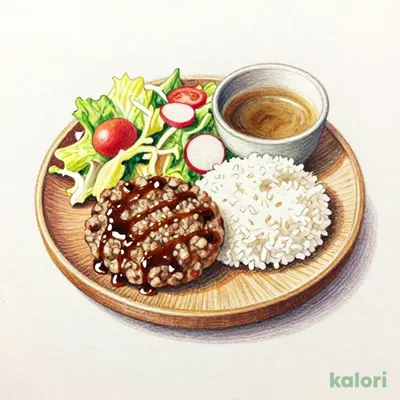 レギュラーバーグディッシュランチ（みそ汁付） S