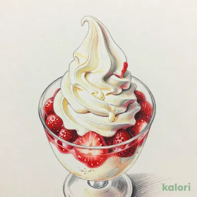 北海道ソフトクリーム(イチゴソース)
