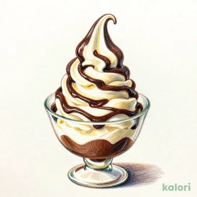 北海道ソフトクリーム（チョコソース） 295kcal｜カロリー・栄養成分