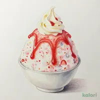 夏氷ソフト(イチゴ)
