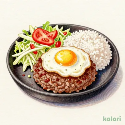 ガリバーバーグステーキ エッグ